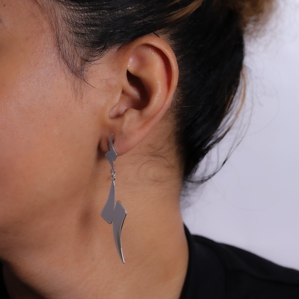 Bls-2818-Rd Brinco Médio Liso - Ródio Branco.