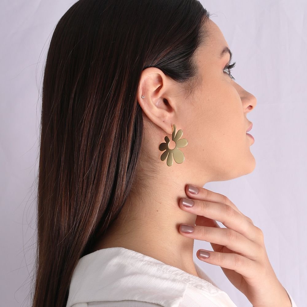 Bls-3057-Ac (Acetinado) Brinco De Flor