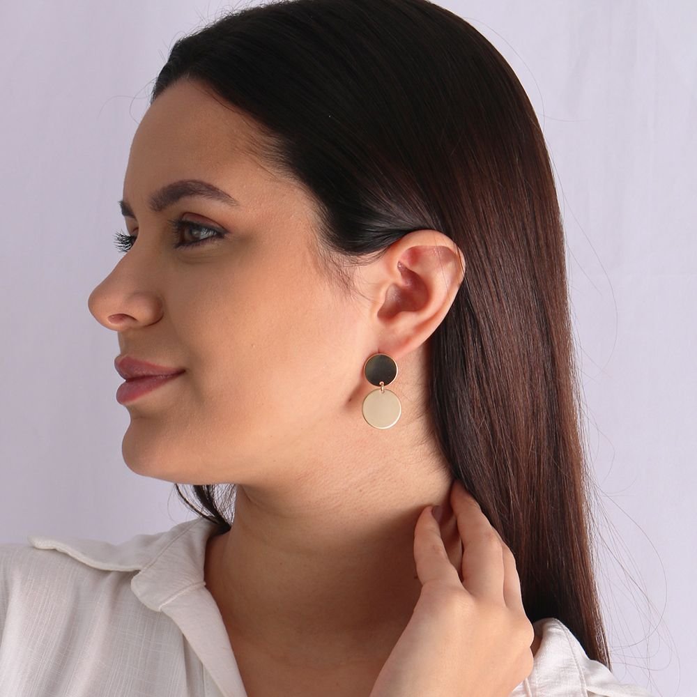 Bls-3082-Ac (Acetinado) Brinco Detalhado Liso