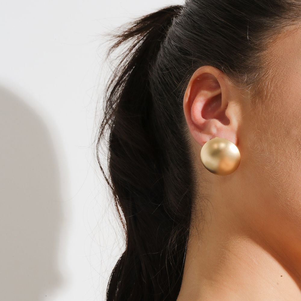 Bls-3151-Ac (Acetinado) Brinco De Esfera (25mm)