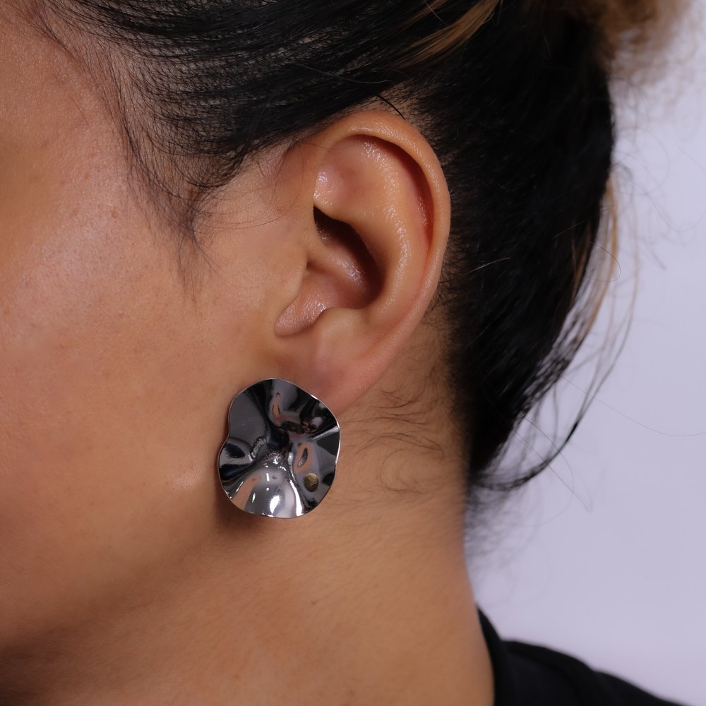 Bls-3566-Rd Brinco Orgânico - Ródio Branco.