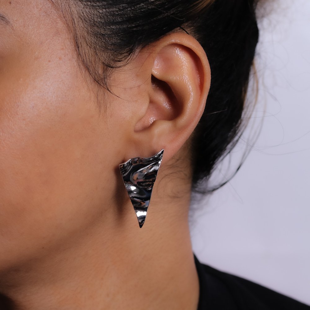 Bls-3883-Rd Brinco Orgânico - Ródio Branco.