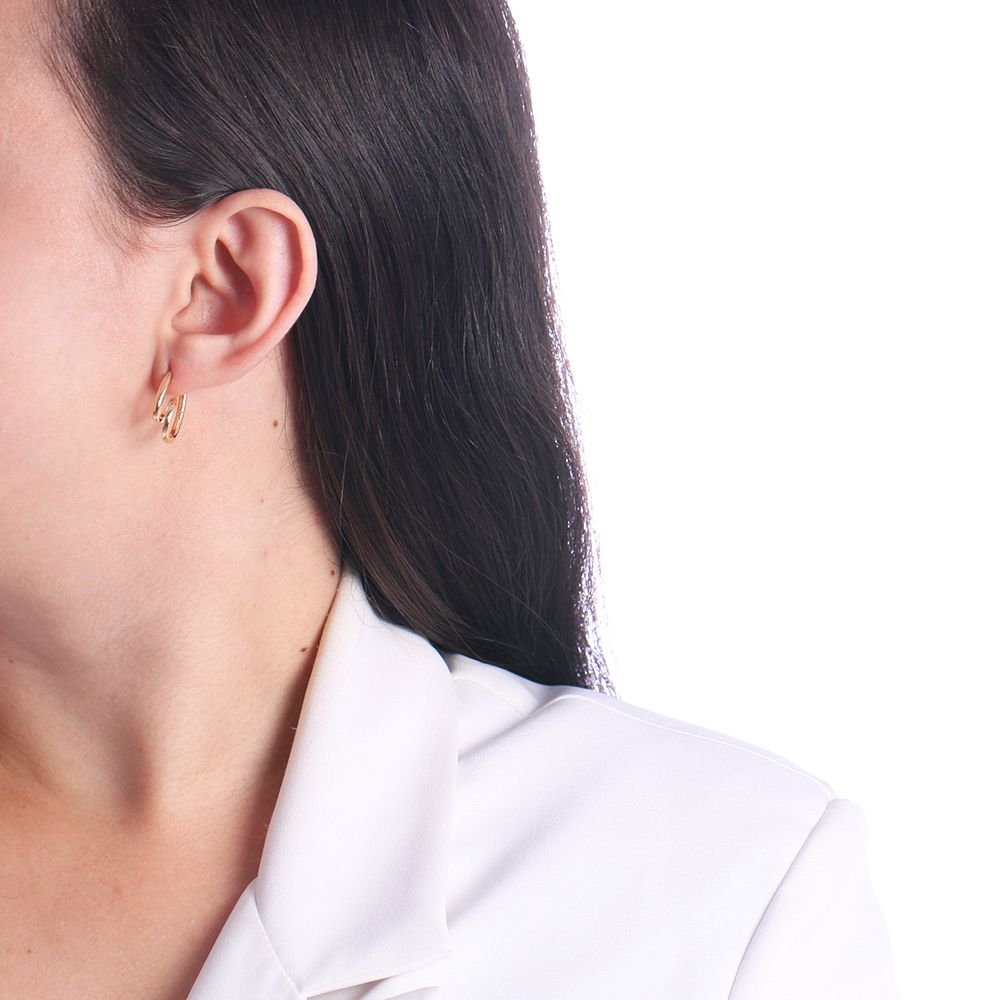 Br-1077-Do Brinco De Argola Articulada Torcida