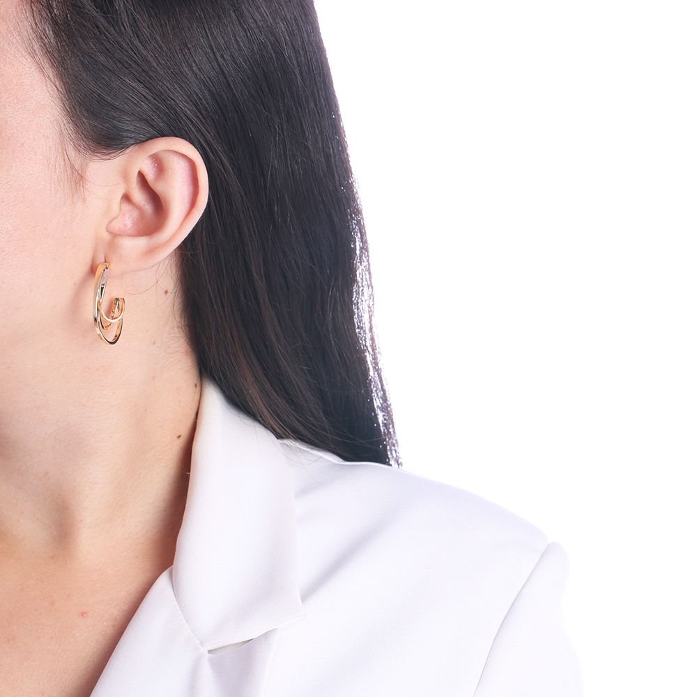 Br-1092-Do Brinco De Argola Meia Lua (31,5mm)