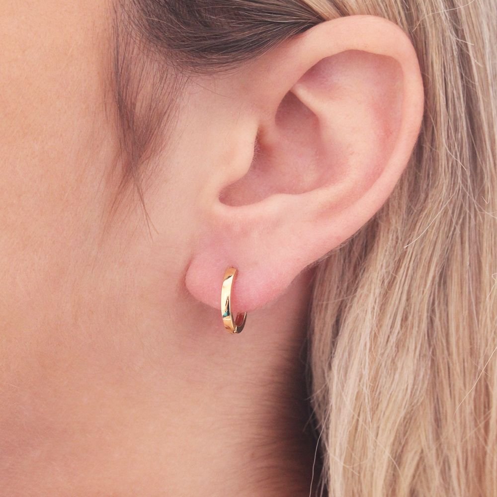 Br-1138-Do Brinco De Argola Articulada Lisa (12,5mm)