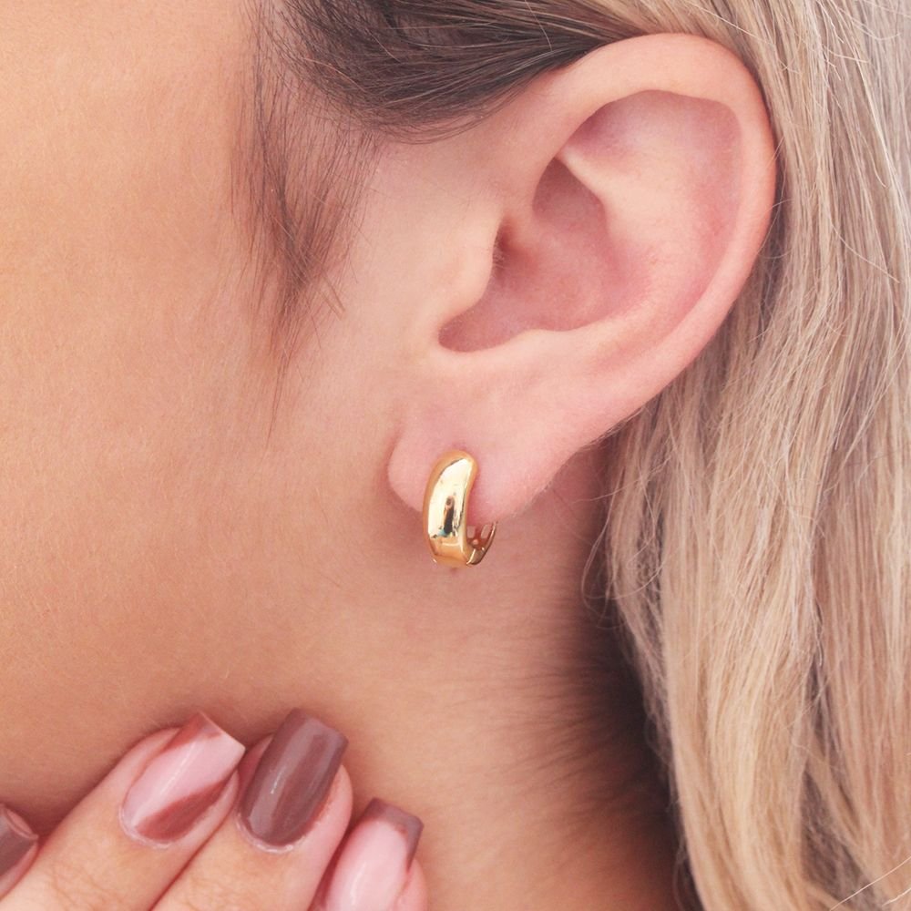 Br-1144-Do Brinco De Argola Articulada Lisa (14mm)