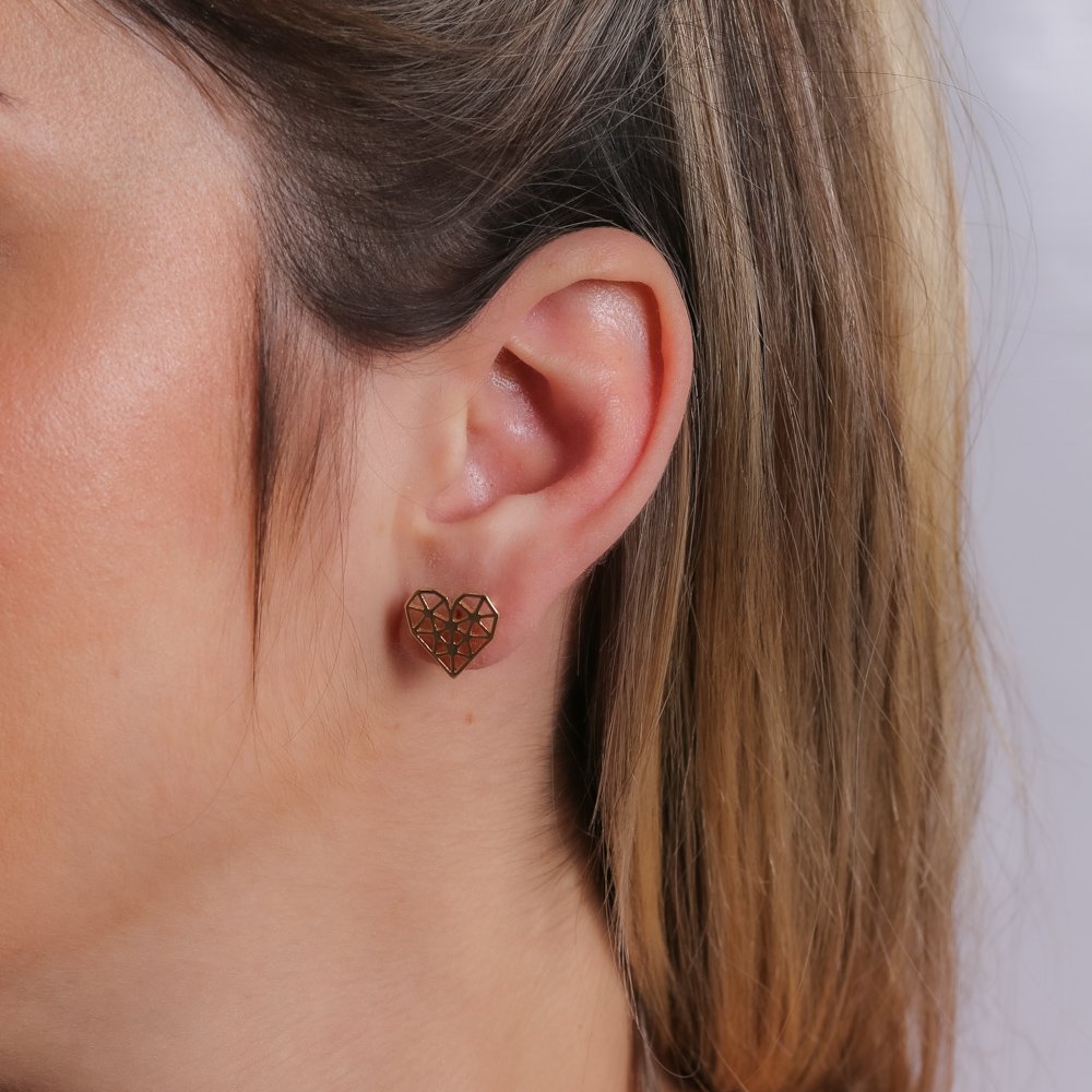 Bls-1332-Do Brinco De Coração Com Detalhe Vazado.