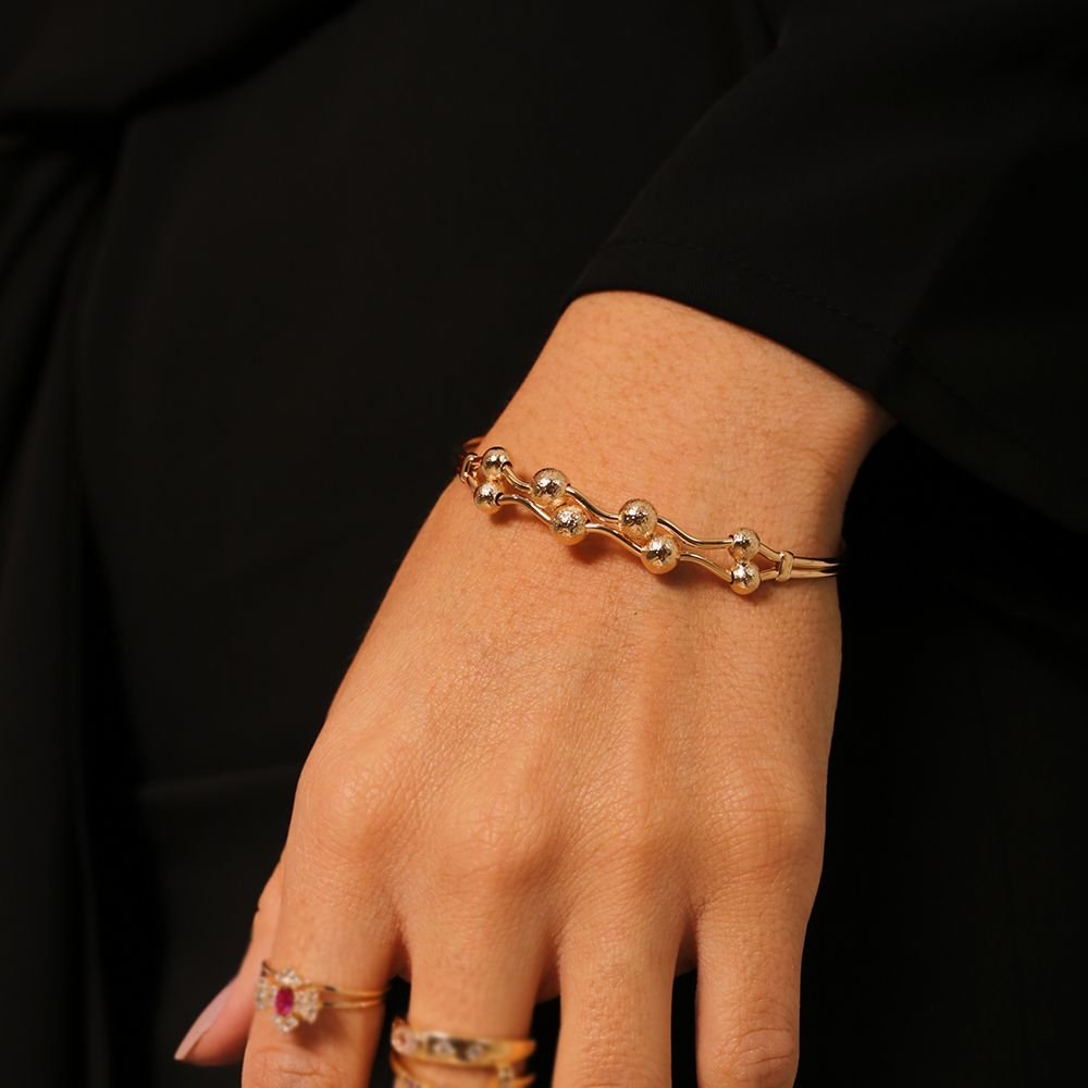 Brc-104-Fo Bracelete Ajustável De Bolinhas