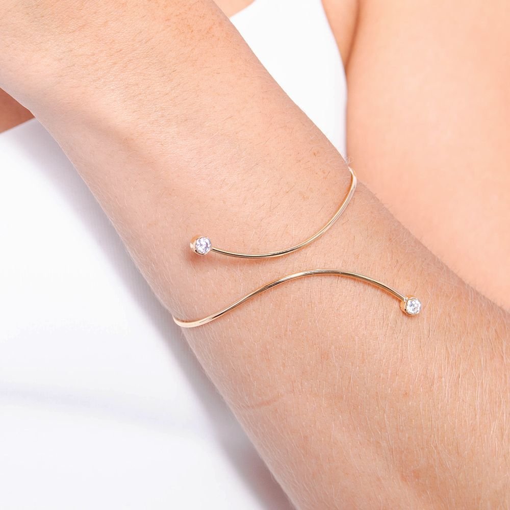 Brc-114-Fo Bracelete Com Zircônias.