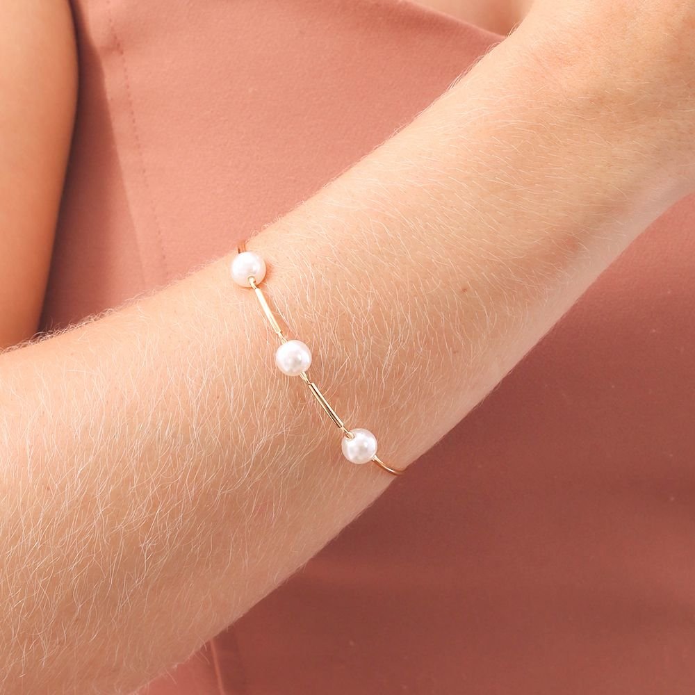 Brc-122-Fo Bracelete Com Pérolas