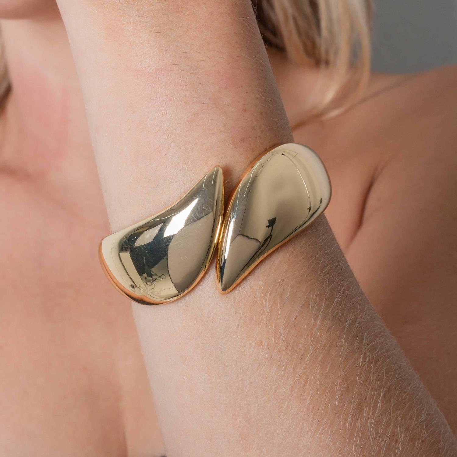 Brc-186-Fo Bracelete Maxi Gota - Banho Italiano.