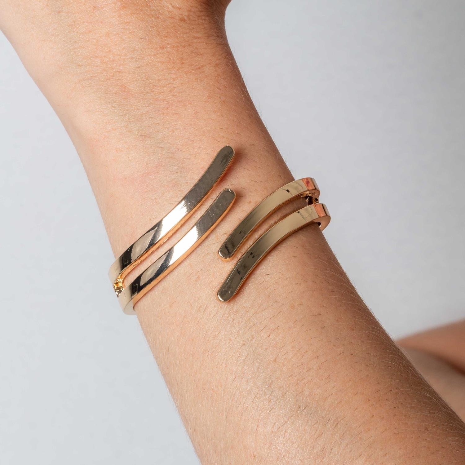 Brc-215-Fo Bracelete Maxi Detalhado - Banho Italiano.