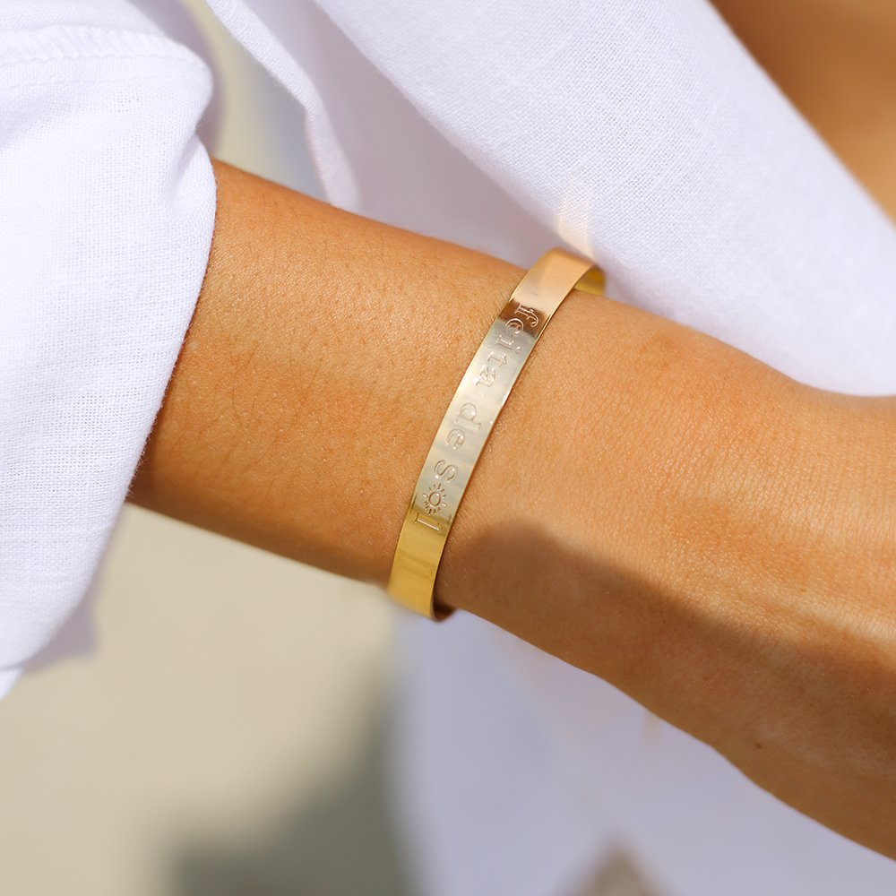 Brc-51-Fo Bracelete Escrito Feita De Sol