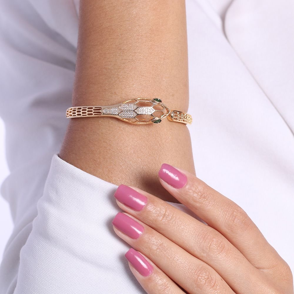 Brc-68-Fo Bracelete De Cobra Vazado