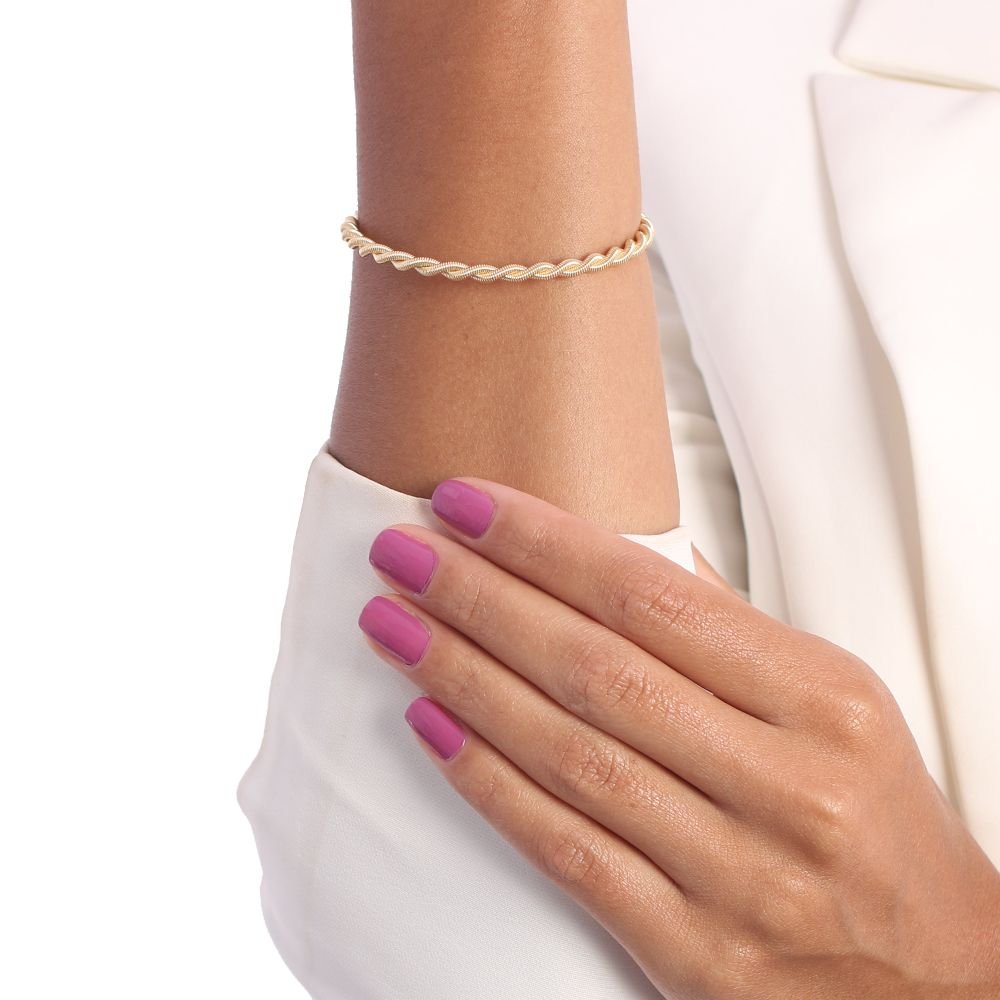 Brc-79-Fo Bracelete Torcido Detalhado