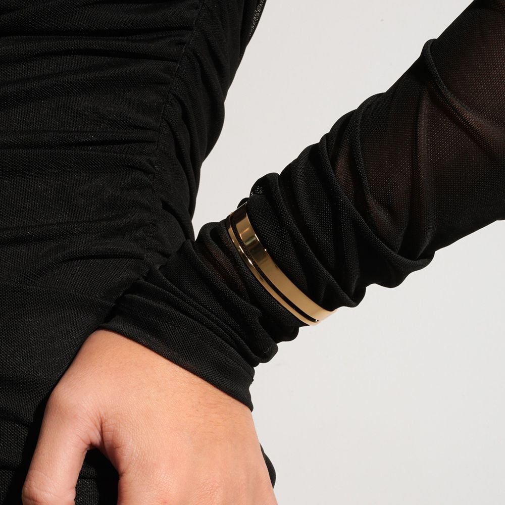 Brc-84-Fo Bracelete Vazado Liso
