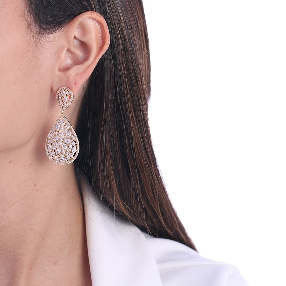 Brd-1249-Do Brinco De Gota Cravejada