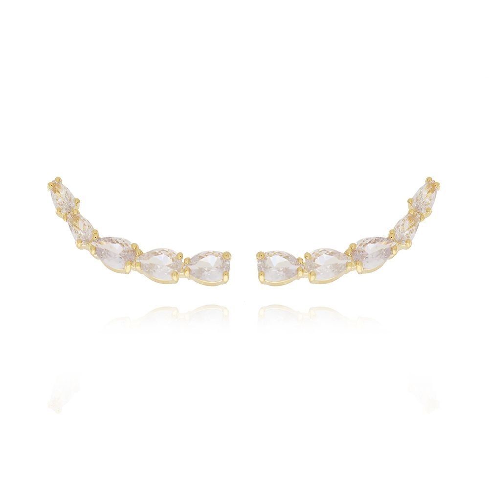Brd-1296-Do Brinco Ear Cuff Cravejado