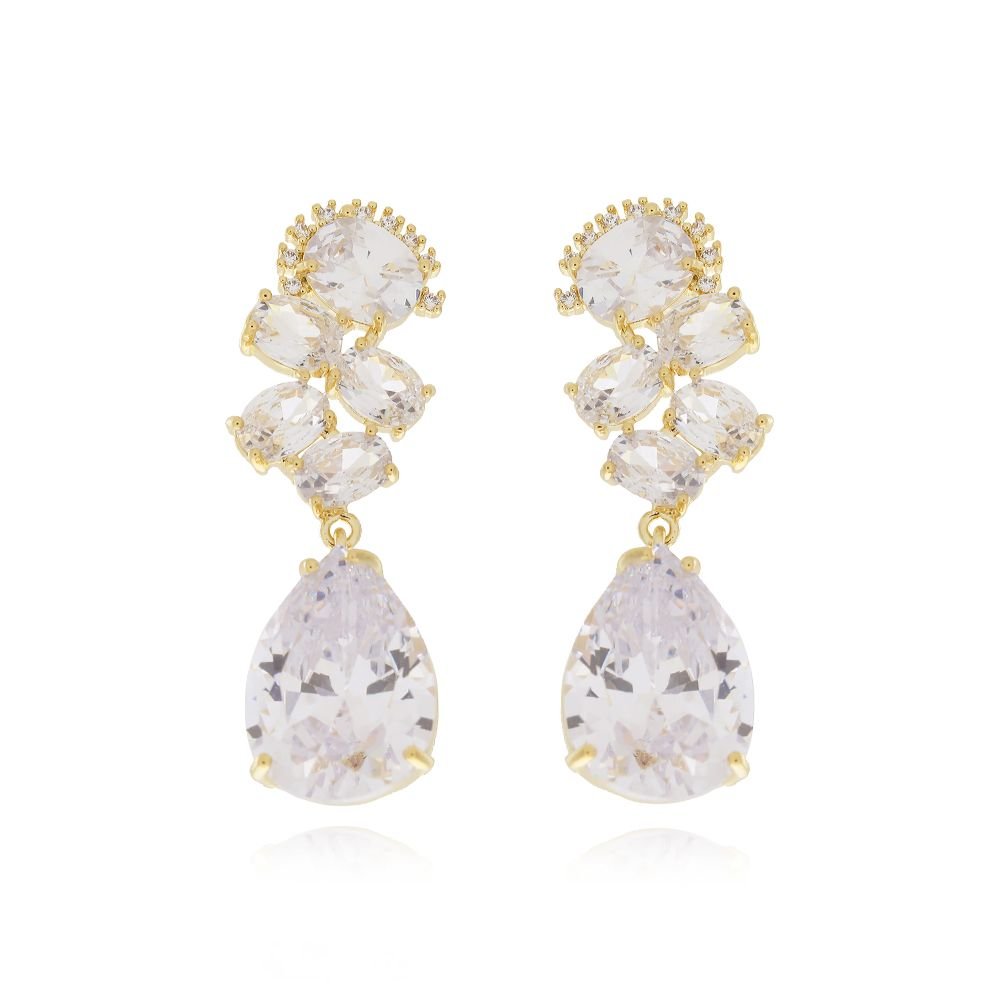 Brd-1311-Do Brinco Grande De Pedra Cristal