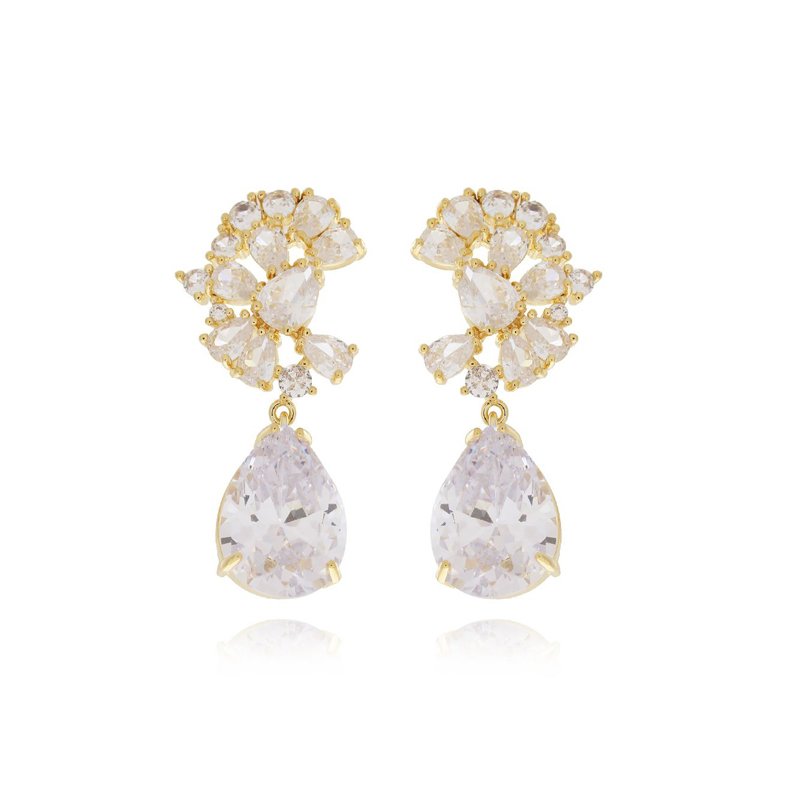 Brd-1315-Do Brinco Grande De Pedra Cristal