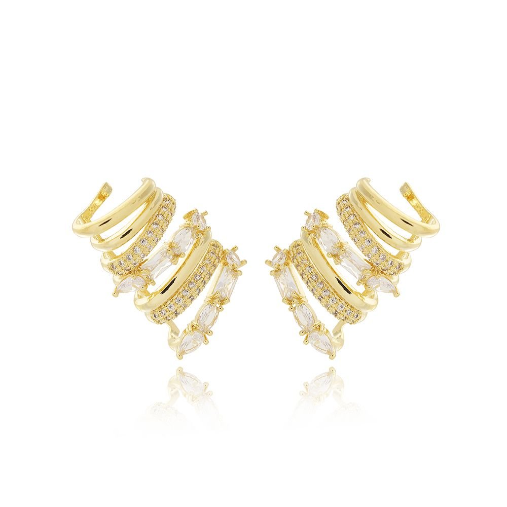 Brd-1363-Do Brinco Ear Cuff Cravejado Cristal