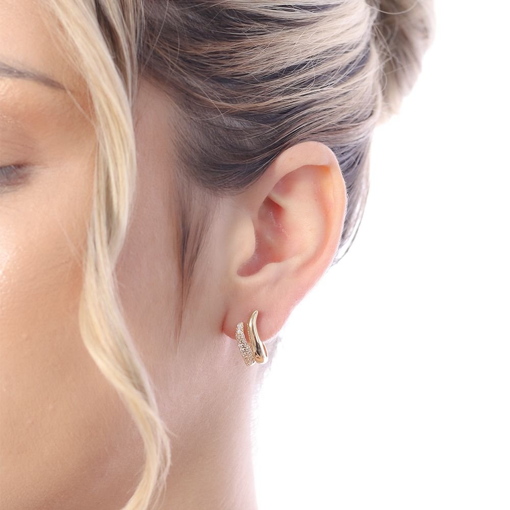 Brd-1432-Do Brinco Detalhado Cravejado Com Zircônias.