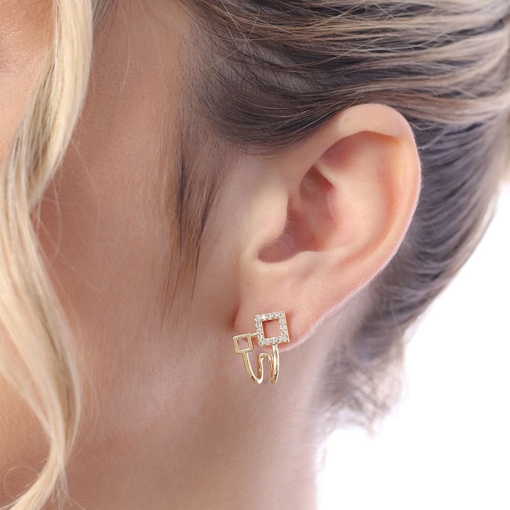 Brd-1436-Do Brinco Detalahado Cravejado De Zircônia.