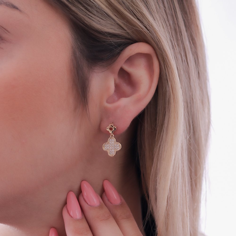 Brd-1457-Do Trevo Cravejado Cristal.