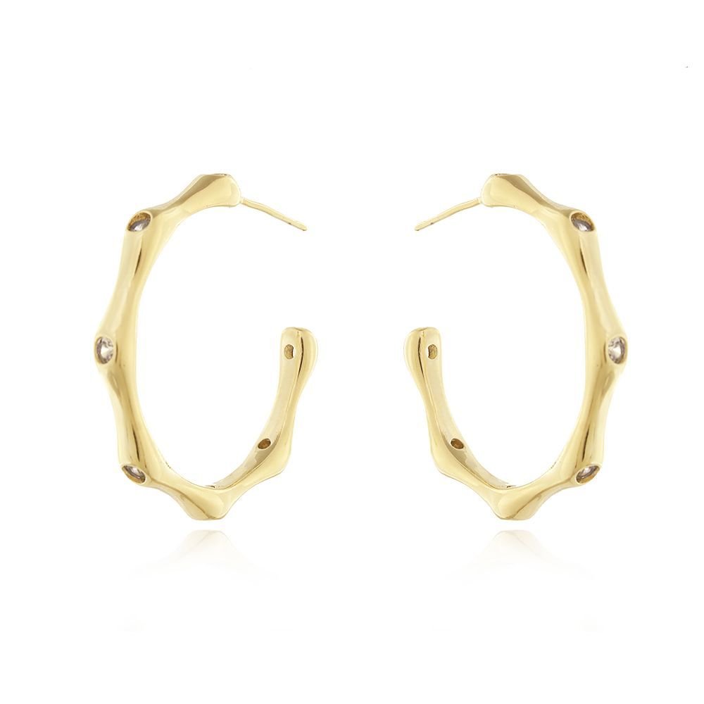 Brd-871-Do Brinco Meia Argola Cravejada (35mm)