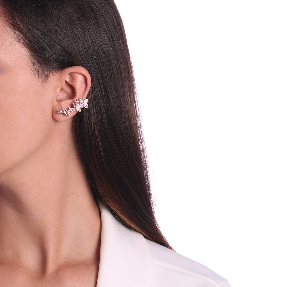 Brd-894-Do Brinco Ear Cuff Flores