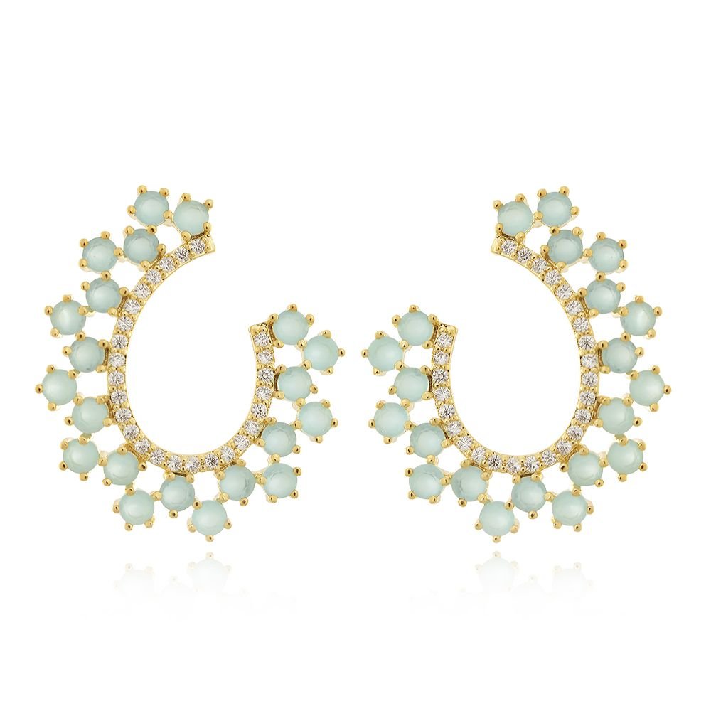 Brd-949-Do Brinco Cravejado Rosa Fúcsia+Preto