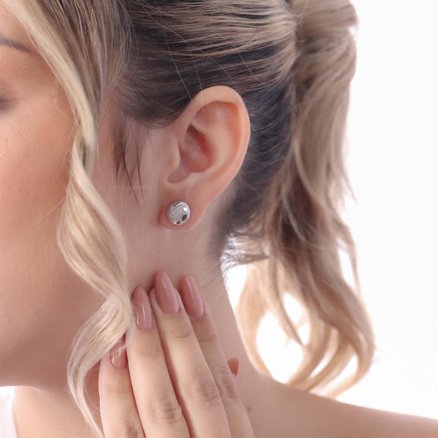 BRF-1017-Do Brinco De Esfera Com Estrela Cravejada.