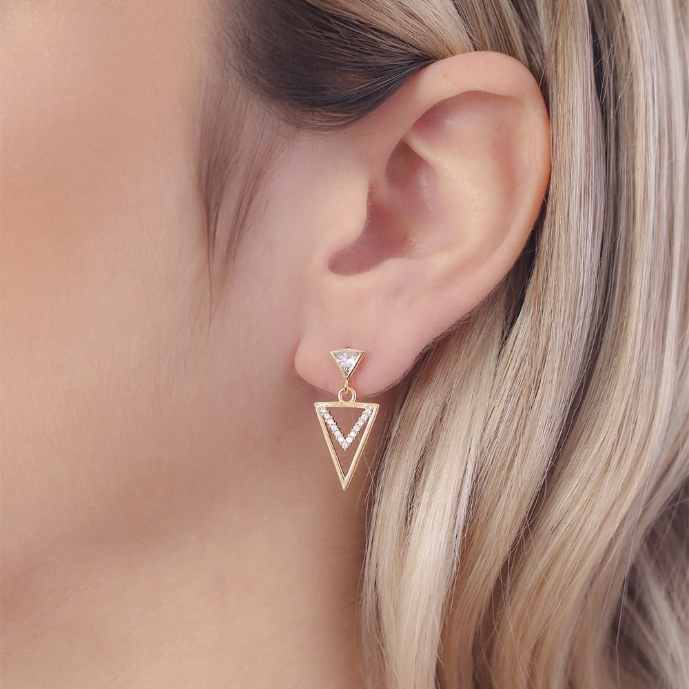 Brf-1035-Do Brinco Detalhado Cravejado De Zircônias. Brf-1035-Do Brinco Detalhado Cravejado De Zircônias.