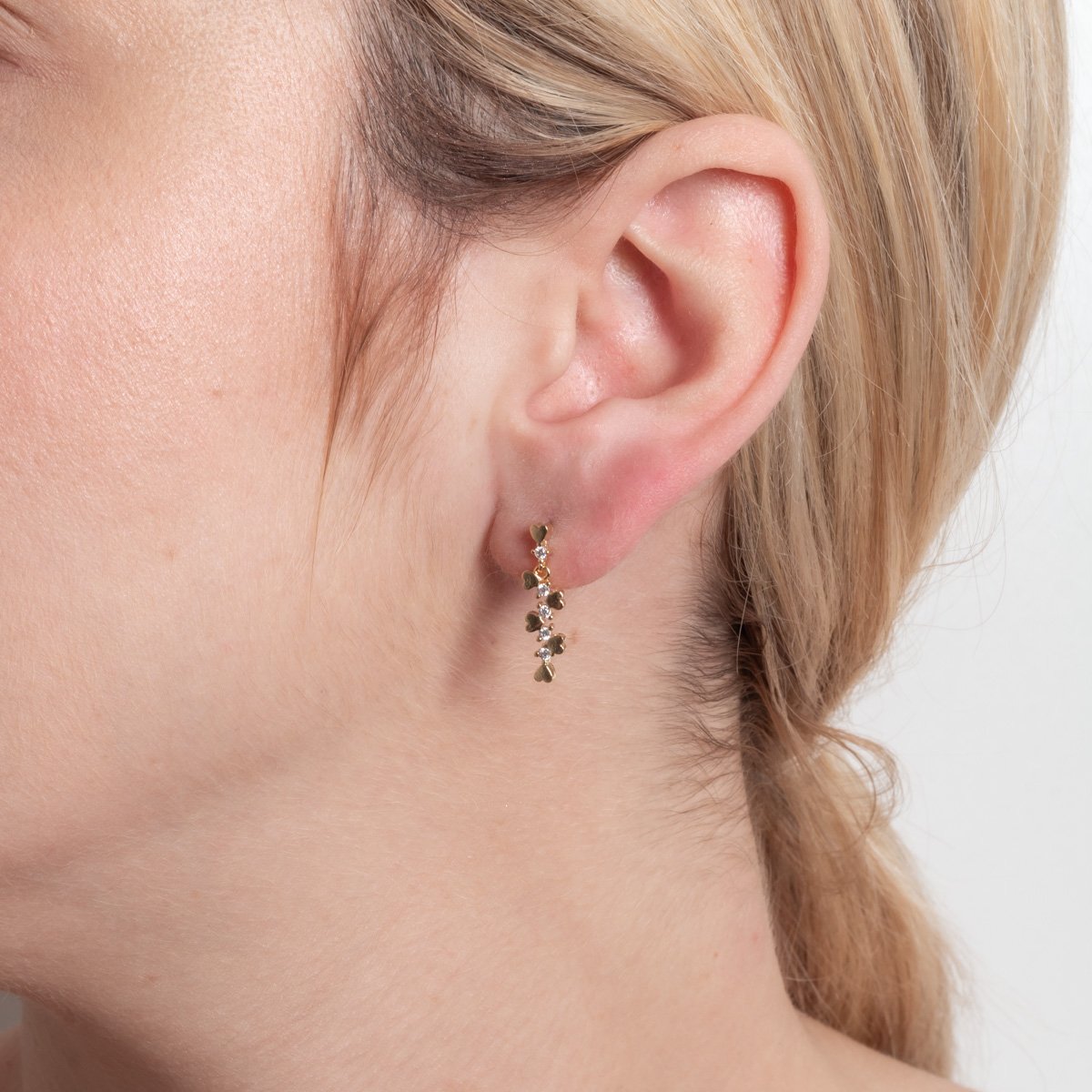 Brf-1077-Do Brinco Pêndulo De Coraçôes E Zircônias Cristais.