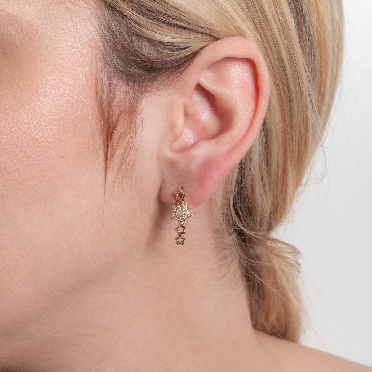 Brf-1083-Do Brinco De Estrelas Cravejado Cristal.