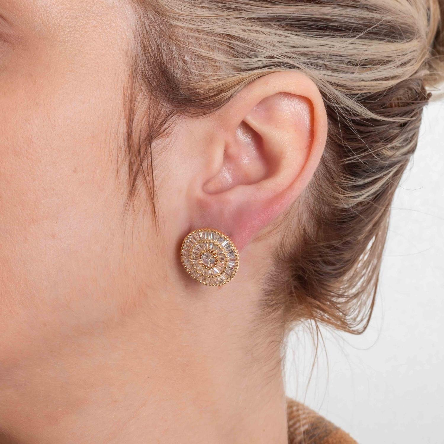 Brf-1240-Do Brinco Cravejado De Zircônias Cristais.