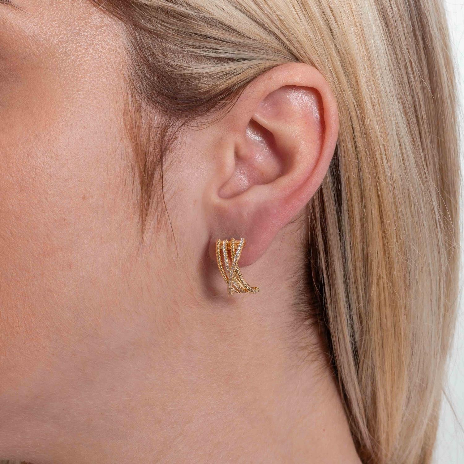 Brf-1245-Do Brinco Cravejado De Zircônias Cristais.