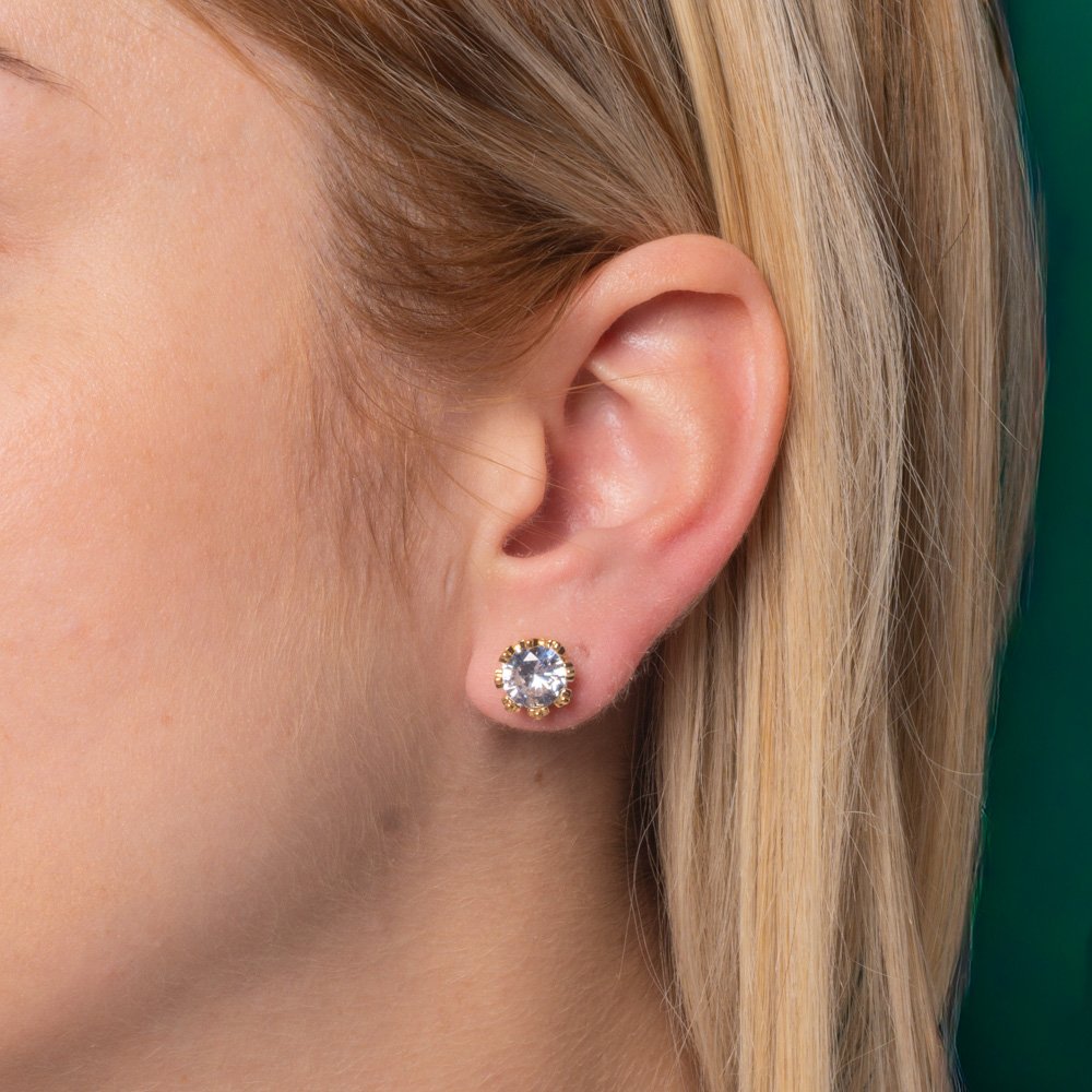 Brf-1502-Do Brinco De Zircônia Cristal.