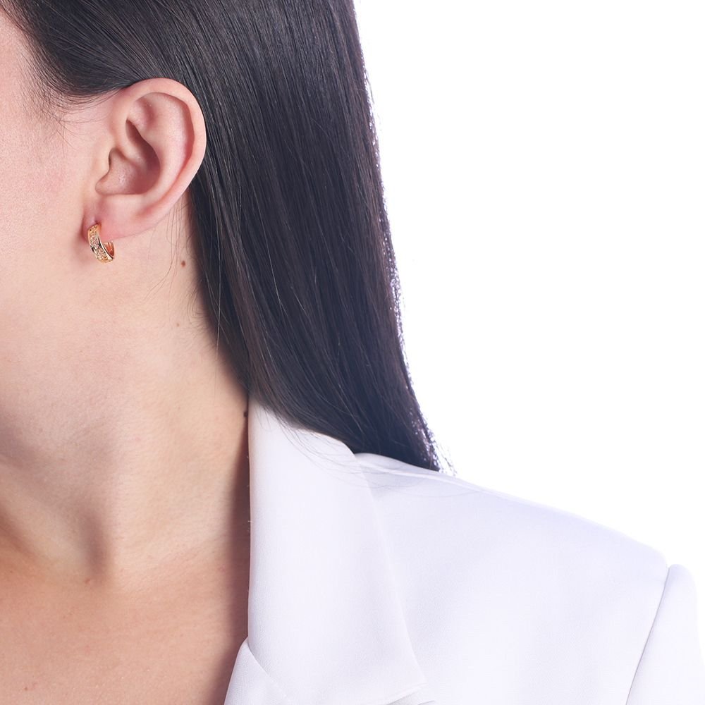 Brf-241-Do Brinco De Argola De Estrelas Vazadas