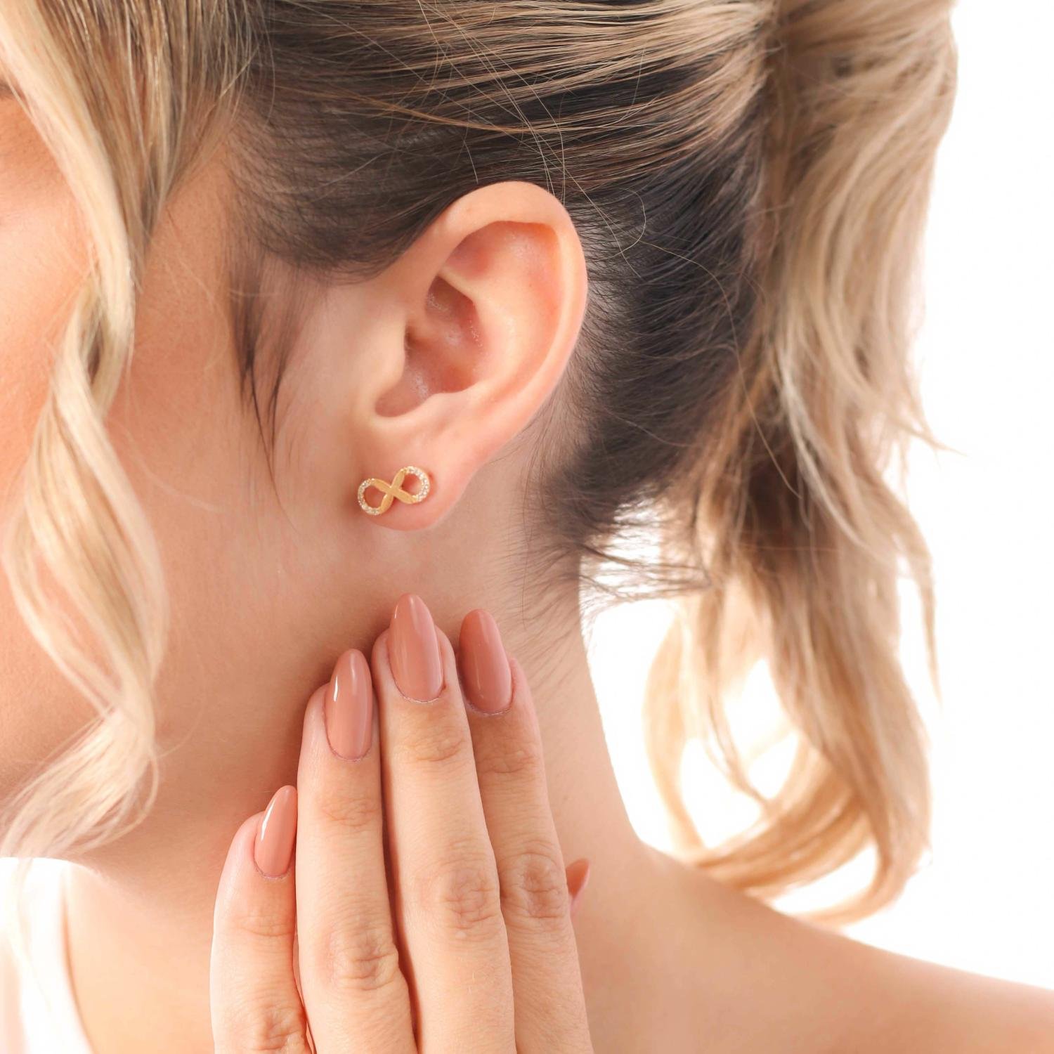 Brf-339-Do Brinco Simbulo Do Infinito Cravejado Cristal.