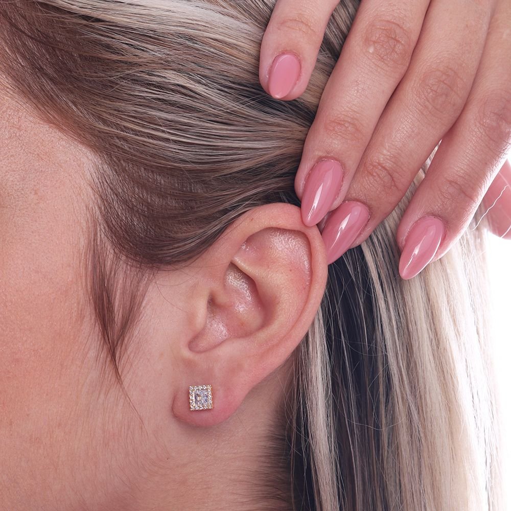 Brf-649-Do Brinco Cravejado Com Zircônias