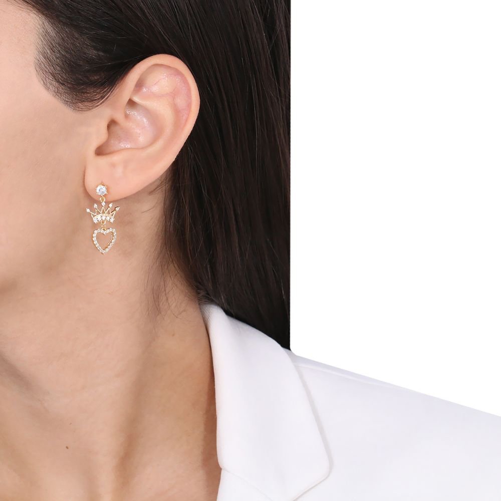 Brf-690-Do Brinco De Coroa, Coração E Ponto De Luz