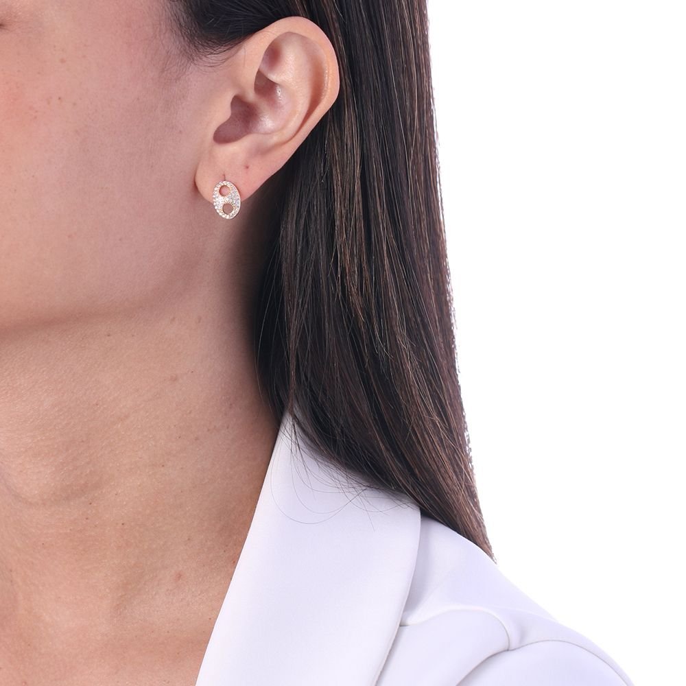 Brf-835-Do Brinco De Lacre Cravejado Com Micro Zircônias