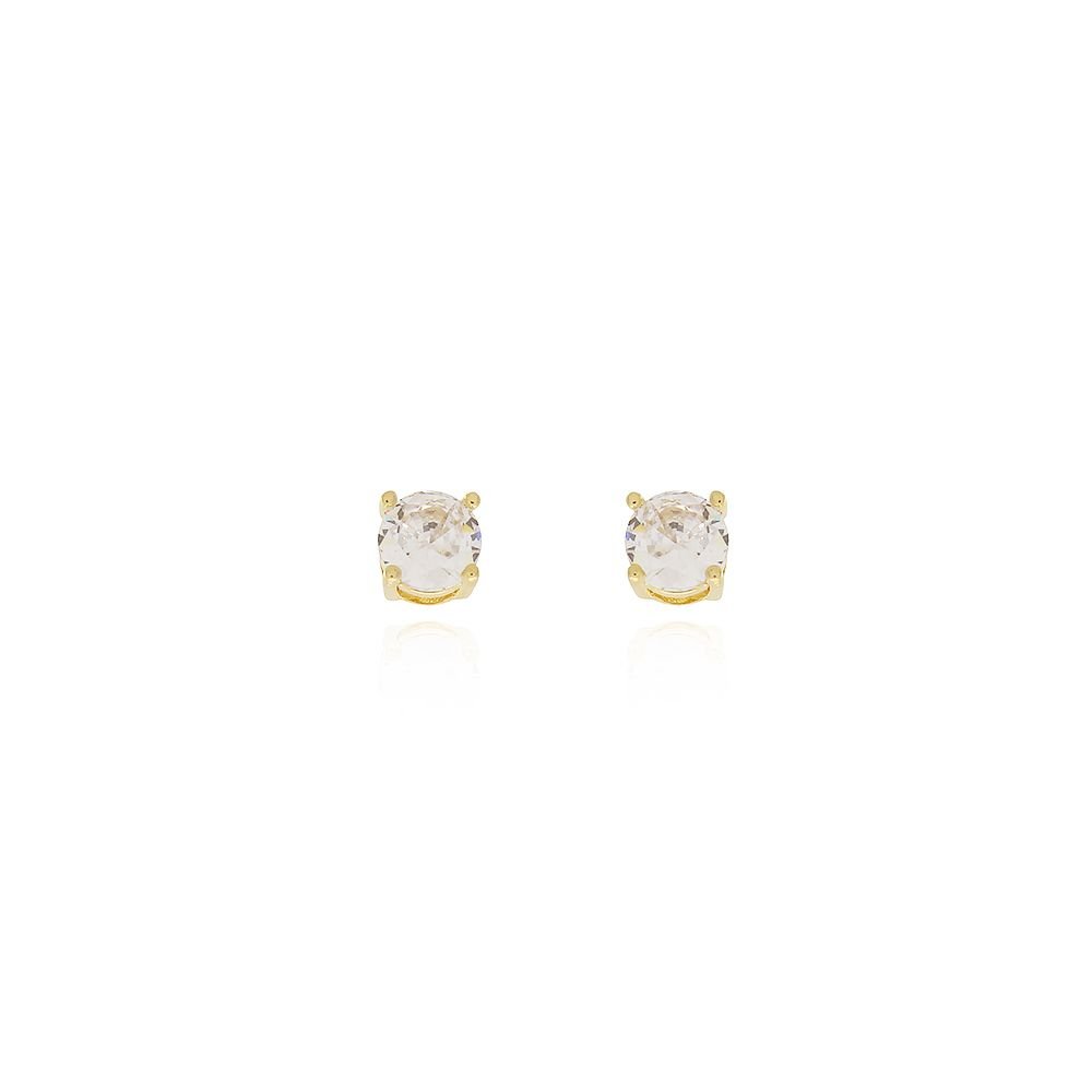 Brf-914-Do Brinco Redondo De Pedra Cristal (6mm)