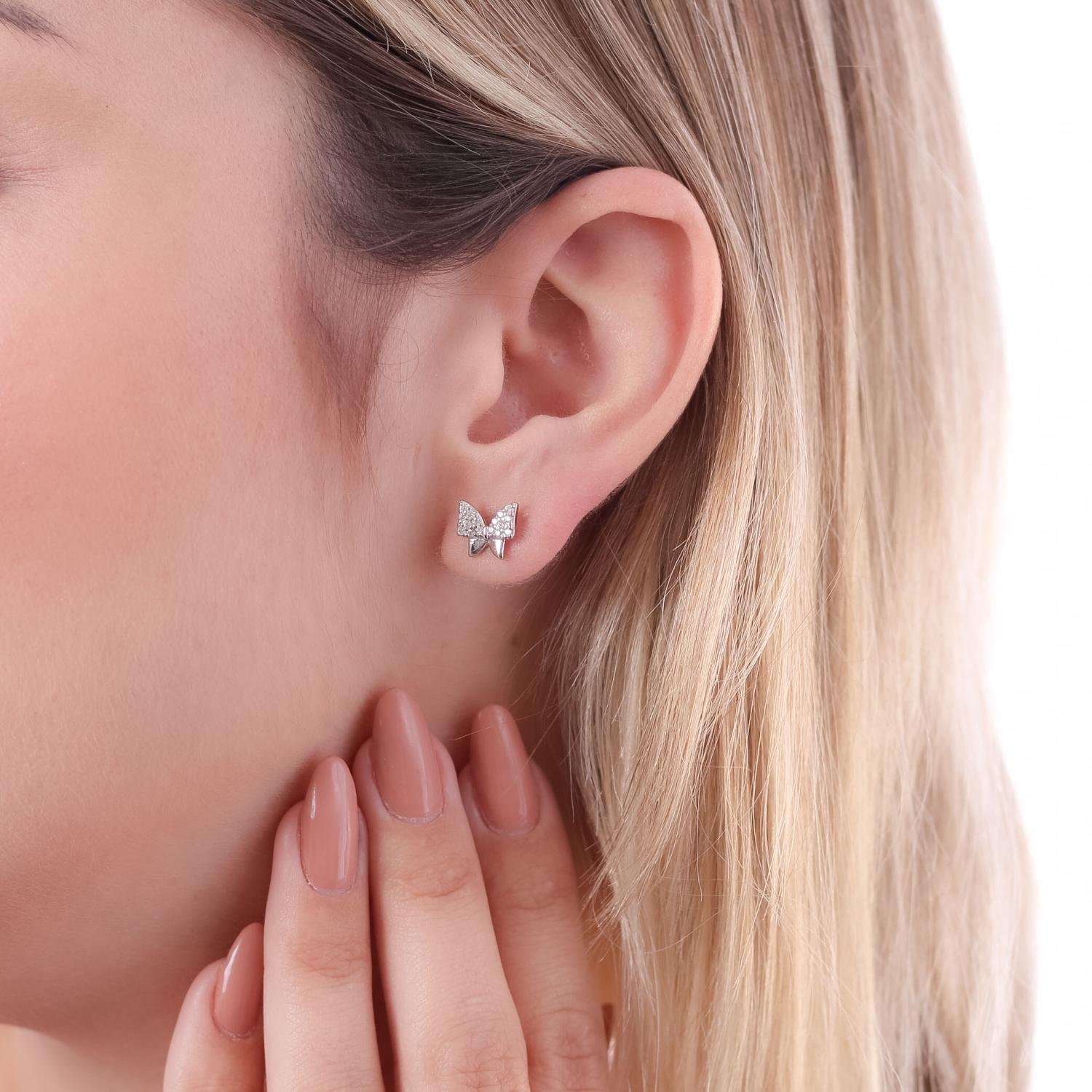 Brf-938-Rd Brinco De Borboleta Cravejado Cristal