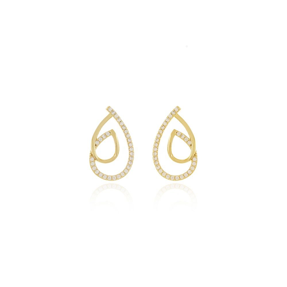 Brf-960-Do Brinco Detalhado Cravejado De Zircônias