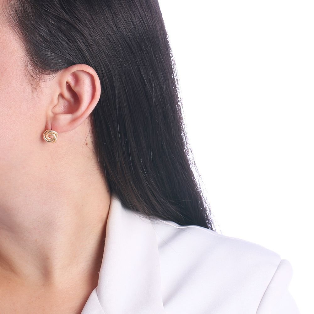 Bri-1040-Do Brinco Redondo Entrelaçado Detalhado (8,5mm)