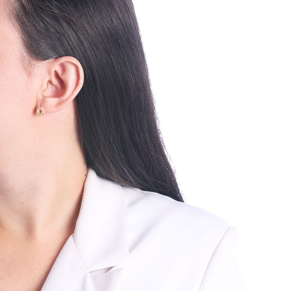 Bri-1041-Do Brinco Redondo Entrelaçado Detalhado (12mm)