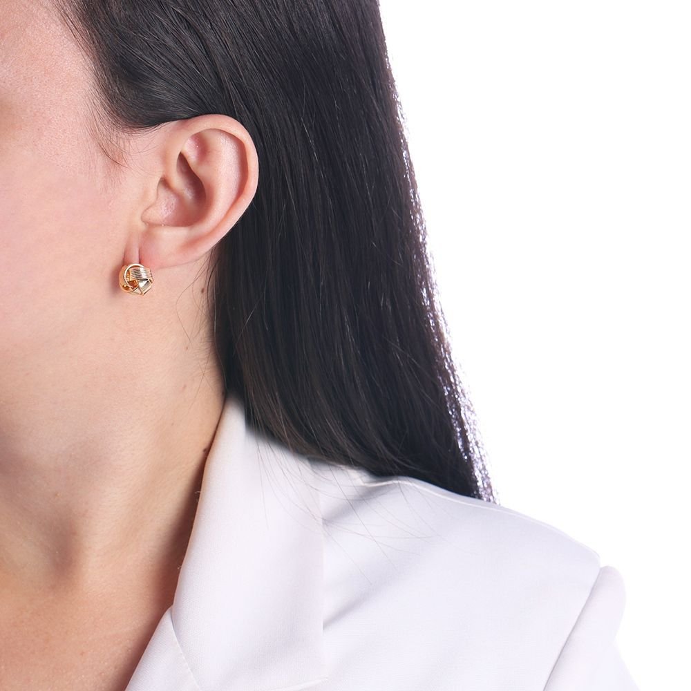 Bri-1048-Do Brinco Redondo Entrelaçado Detalhado (12mm)