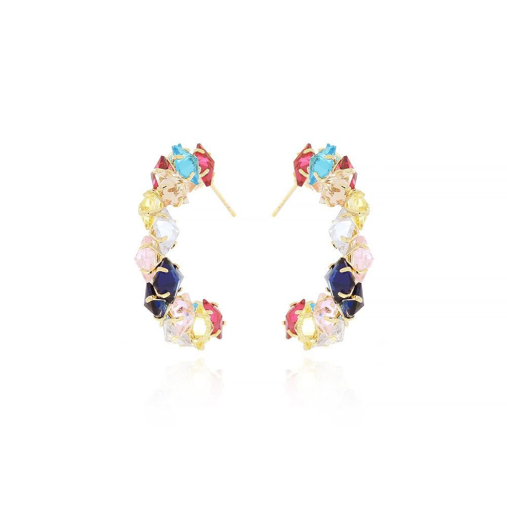 Bri-1095-Do Brinco Meia Argola Cravejado Colorido